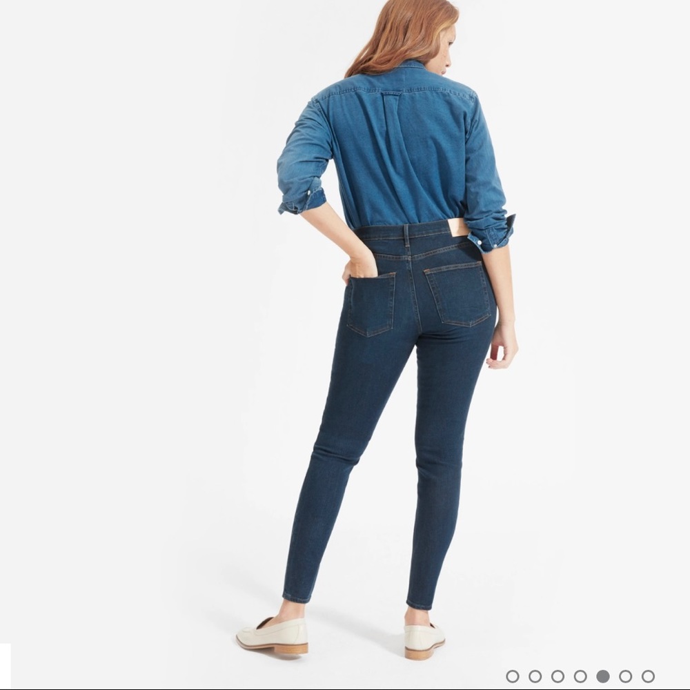 EVERLANE_ The Authentic Stretch Mid-Rise Skinny Size 27 - Picture 3 of 12
